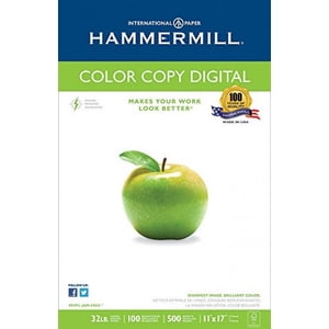 Hammermill Printer Paper, Premium Color 32 lb Copy Paper, 11 x 17 - 1 Ream (500 Sheets) - 100 Bright, Made in the USA, 102660