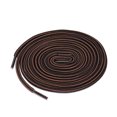 thumbnail image 1 of INSPIRE CHIC Unisex Round Rope Dual Colored Striped 1/5 Thick Boot Shoelace 120cm / 47.24" Red Brown Black, 1 of 4