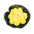 thumbnail image 2 of AMERTEER 1Pc Simulation Lotus Flower Mini Artificial Pond DIY Home Fish Tank Decoration Peach Red, 2 of 13