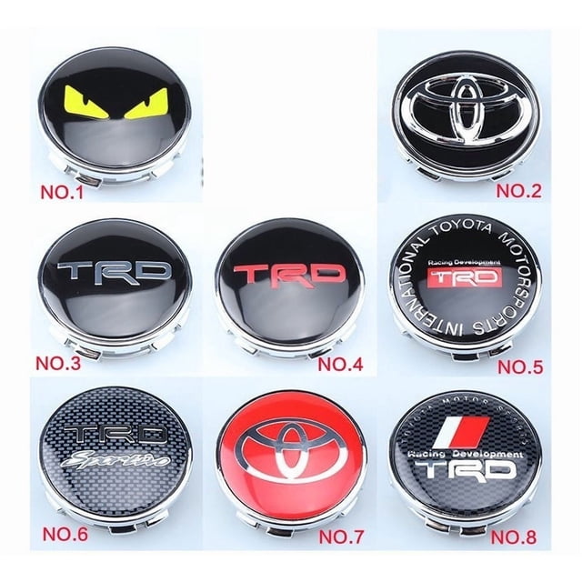 4 Pcs Capuchons de Moyeu Central de Roue Toyota Rav4