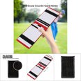 thumbnail image 4 of Counter Card Holder, PU Leather Golf Score Card Holder with Pencil Golf Score Keeper Card for Golf Enthusiasts, 4 of 7