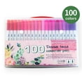 thumbnail image 2 of 36 Packs Dual Tip Colored Pens Brush and Fine Tip Pens Double Head Ended Colorful Drawing Pens Art Pens Felt Tip Coloring Writing Painting Lettering Markers (36 Assorted Colors), 2 of 5