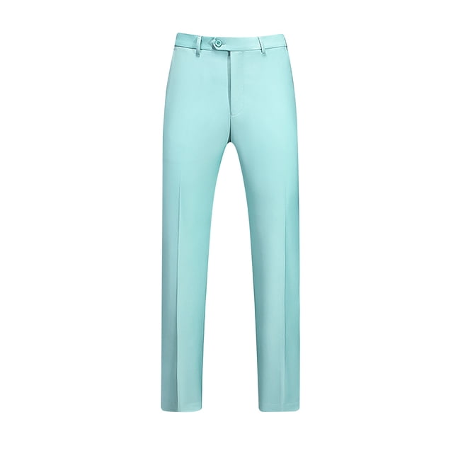 AherBiu Mens Dress Pants Pantalon Habillé pour Homme Taille Extensible devant Plat Grande Taille Coupe Ajustée Pantalon Extensible Classique Confortable