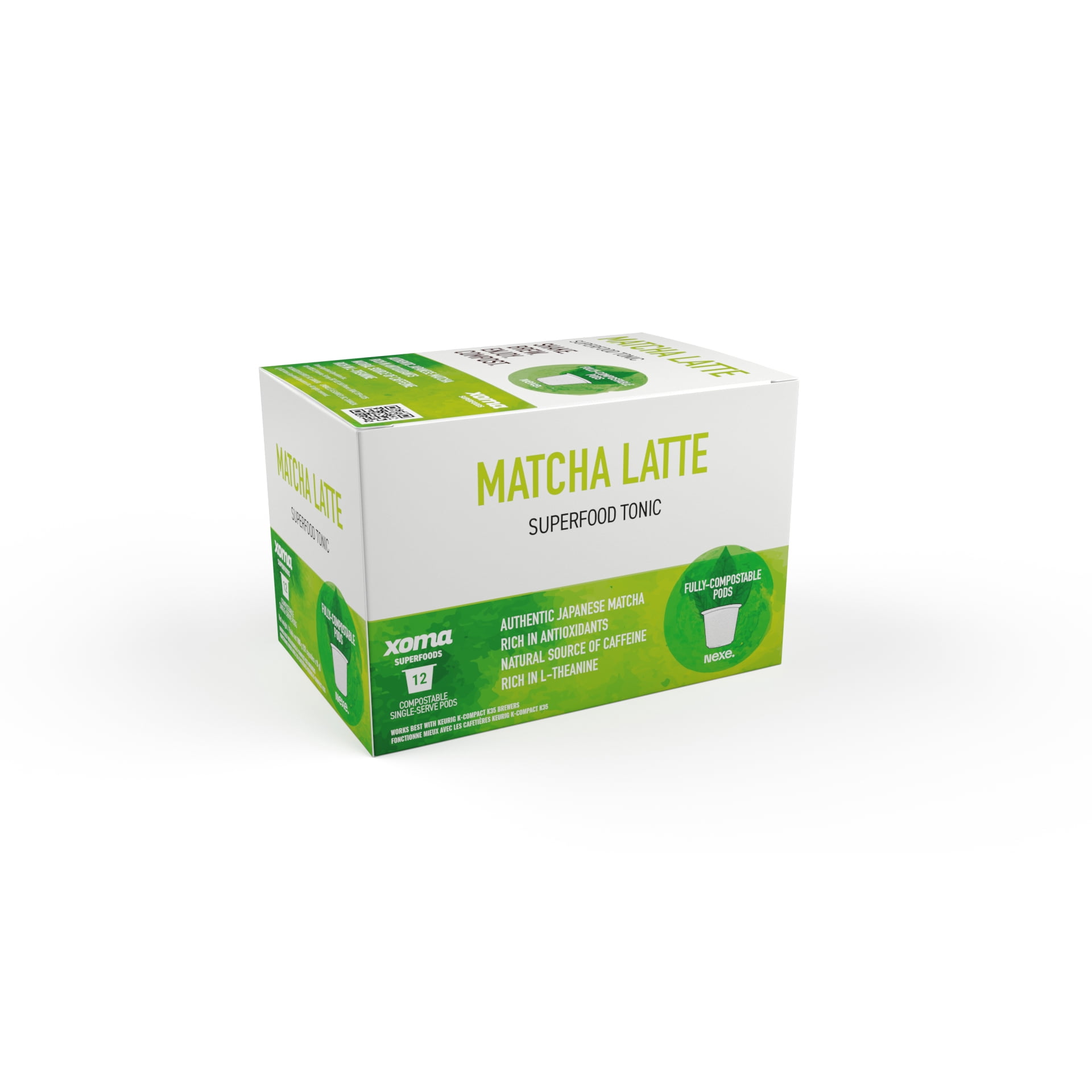 Matcha Latte, Fully Plant-Based Keurig Compatible Pod