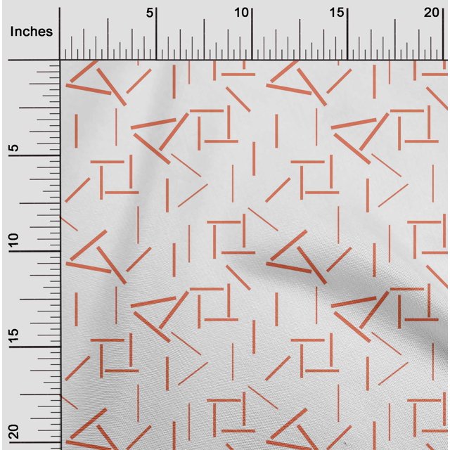 oneOone Silk Tabby Fabric Line Geometric Decor Fabric Printed BTY 42 Inch Wide
