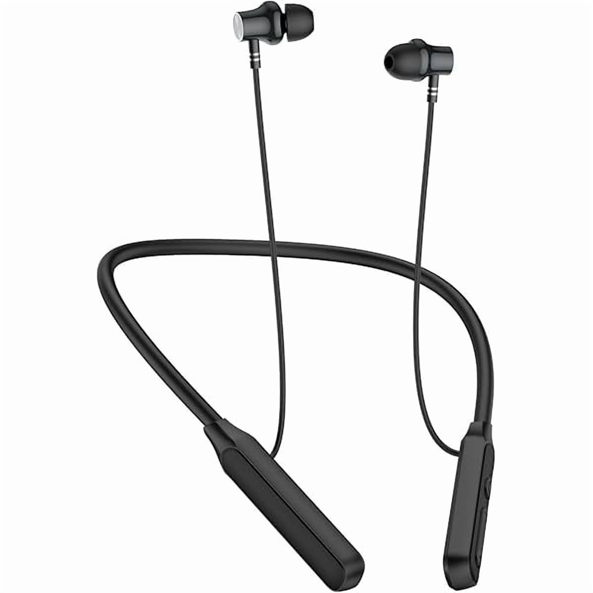 YJJSKEJI Neckband Bluetooth Headphones Speaker 2-in-1，Wireless Wearable Speaker at lightest 99g weight with Retractable Earbuds, Portable Speakers and Headsets w/Bulit in Mic for Home, Office