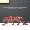 thumbnail image 4 of Transemion Resin Animal Shape Sculpture Glossy Decorative Home Decor Ornament Red 1Set, 4 of 6