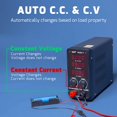 thumbnail image 4 of WEP 3010D-III DC Variable Power Supply 30.00V 10.00A High Precision Bench Lab Power Supply with Alligator Clips for anodizing kit, Electroplating, arduino, breadboard, 4 of 8