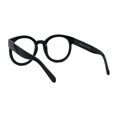 thumbnail image 2 of Oversized Round Thick Horn Rim Clear Lens Fashion Eye Glasses Black, 2 of 4