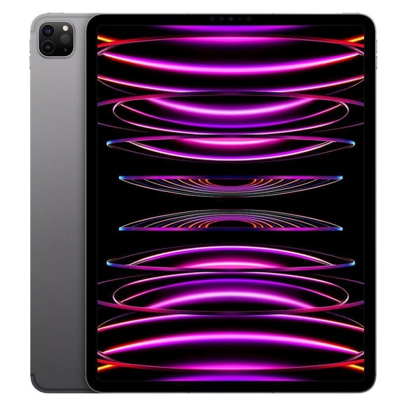 Apple iPad Pro 12,9 Po (6e Gén.) A2764 (Wi‐Fi + Cellulaire Déverrouillé) 128 Go Gris Cosmique (Grade A) (Remis à Neuf)