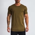 thumbnail image 3 of BOBOGOJP Mens Shirts Short Sleeve Crew Neck Tee Tops (AG,M), 3 of 4