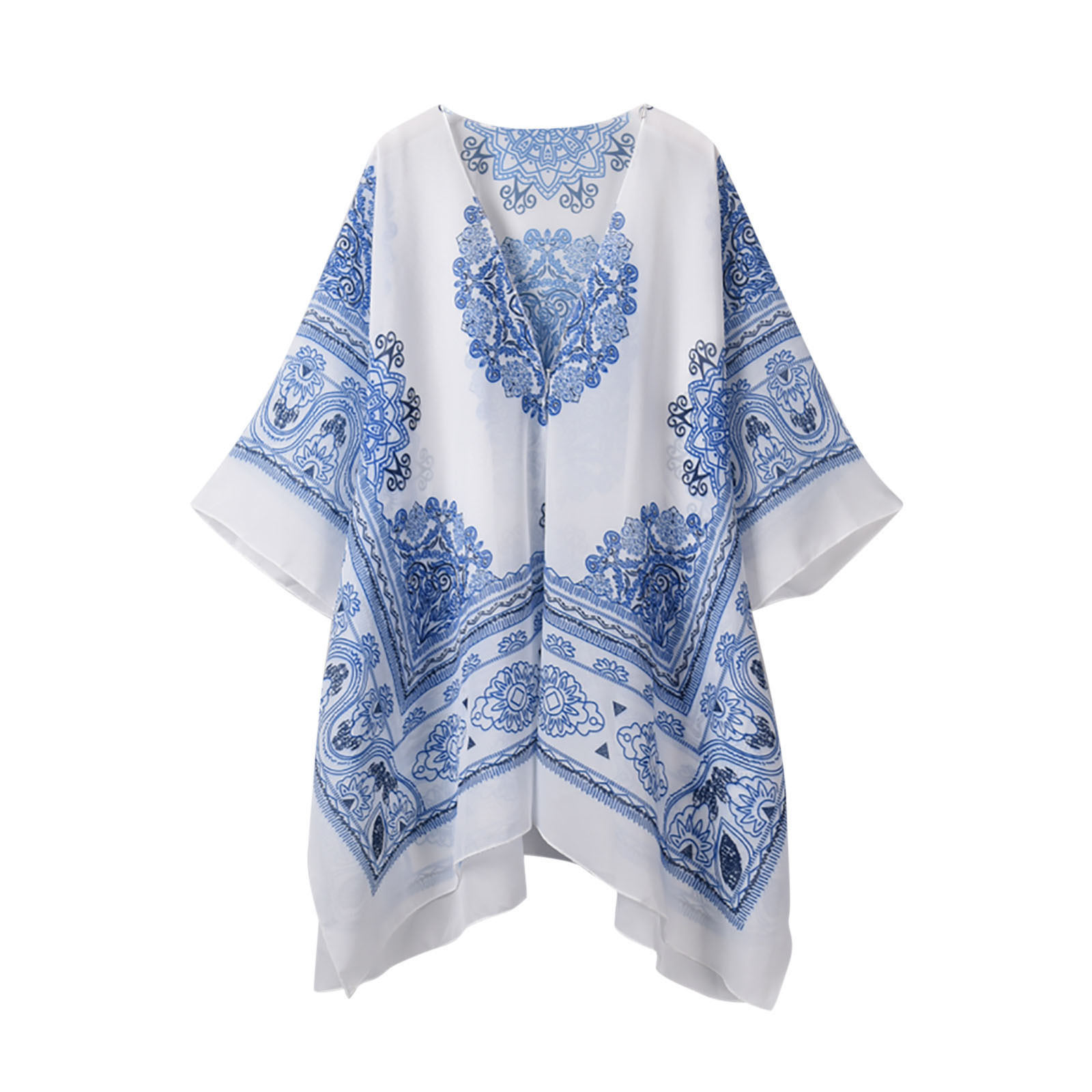Nouveaux Hauts d'Été pour Femmes 2023 Grande Taille Mode Col Rond Manches Longues Imprimé Blouses Décontractées pour Sorties Chemise à Manches Longues pour Femmes