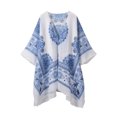thumbnail image 1 of Nouveaux Hauts d'Été pour Femmes 2023 Grande Taille Mode Col Rond Manches Longues Imprimé Blouses Décontractées pour Sorties Chemise à Manches Longues pour Femmes, 1 of 7