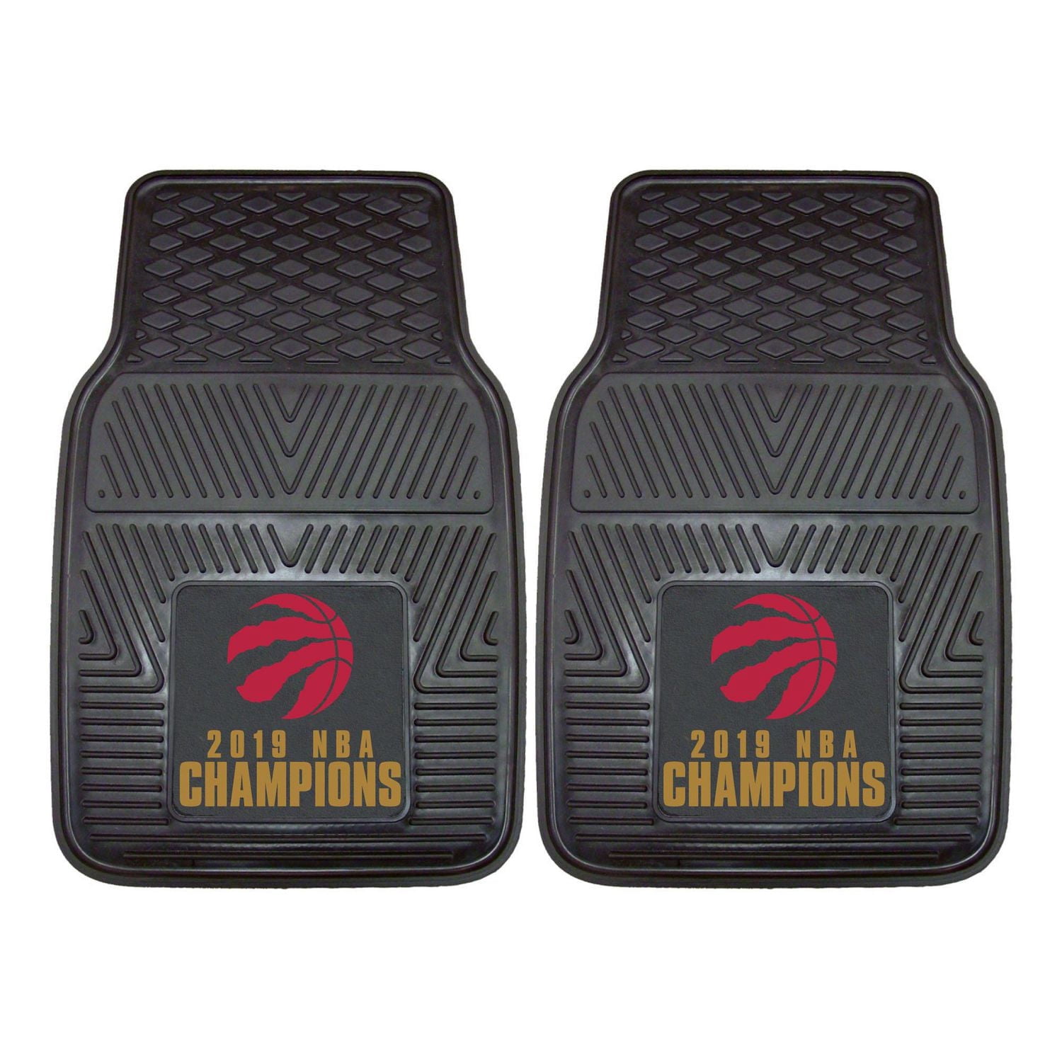 Fanmats NBA Champion Toronto Raptors Vinyl Car Mat Set of 2