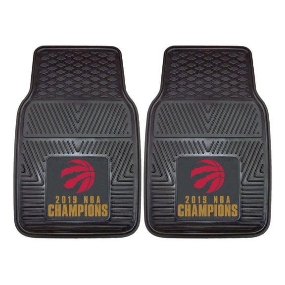 Fanmats Champion NBA Toronto Raptors Tapis de voiture en vinyle Set de 2