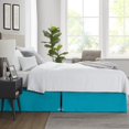 thumbnail image 2 of SGI Bedding 18 Inch Pleated Bed Skirt | Microfiber Bed Skirt | Fade Resistant, Wrinkle Free, Anti-static, Decorative, Extra Storage Space, Clutter-Free | Queen, Turquoise Blue, 2 of 6