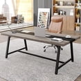 thumbnail image 1 of 70.86 Inch Computer Table, Large Executive Office Desk, Modern Study Desk with Metal Frame, 1 of 5