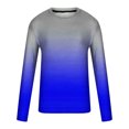 thumbnail image 5 of Meichang T-Shirt à Manches Longues pour Homme Coupe Ajustée, T-Shirts Graphiques pour Homme Décontractés à Imprimé Dégradé 3D, T-Shirts Fantaisie à Col Rond Confortables à Manches Longues pour Homme, 5 of 5