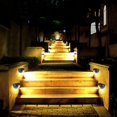 thumbnail image 4 of Solar Fence Post Lights Wall Mount Decorative Deck Lighting Black 4 Pack, 4 of 10