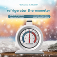 thumbnail image 3 of 2 Pcs Refrigerator Thermometer 20℃-20℃/-20℉-80℉ Fridge Analog Thermometer Large Dial with Red Indicator Thermometer, 3 of 7