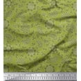 thumbnail image 1 of Soimoi Crepe Silk Fabric Flower Artistic Print Sewing Fabric Yard 42 Inch Wide, 1 of 3