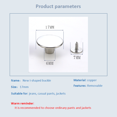 thumbnail image 3 of Lefu 10 PCS Metal Jeans Buttons 17mm Replacement No-Sew Screw Button Repair Kit DIY, 3 of 9