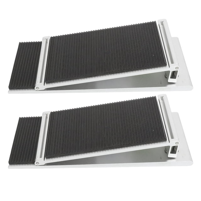 CUITING Rampe d'Entrée en Aluminium pour Fauteuils Roulants 1 Paire Rampe de Seuil Entrée de Fauteuil Roulant Alliage d'Aluminium Accès de Mobilité Réglable pour Maison Salle de Bain