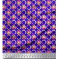 thumbnail image 1 of Soimoi Cotton Poplin Fabric Floral & Circle Geometric Fabric Prints By Yard 56 Inch Wide, 1 of 3