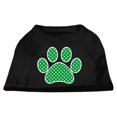 thumbnail image 1 of Green Swiss Dot Paw Screen Print Shirt Black Xxxl (20), 1 of 1