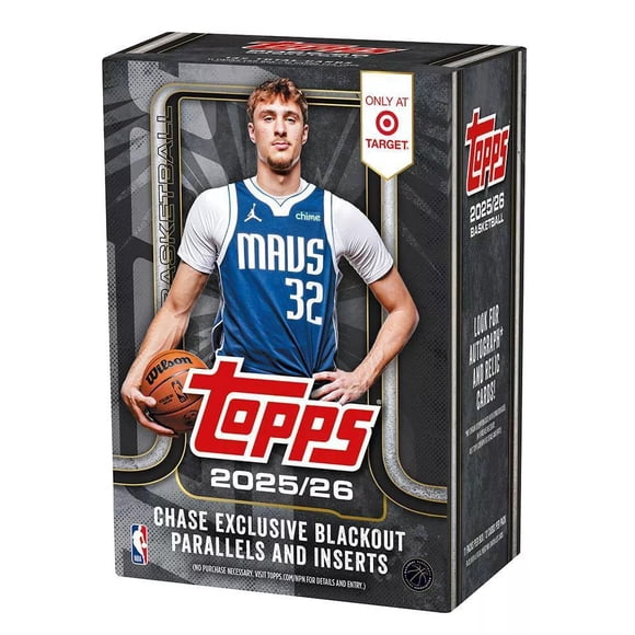 Topps 2025-26 Basketball NBA Flagship Value Blaster Box (Parallèles Blackout)