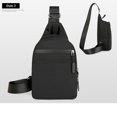 thumbnail image 4 of Strap Bag Crossbody Backpack with Headphone Hole Strap Backpack Hiking Backpack Multipurpose Crossbody Chest Bag, 4 of 7