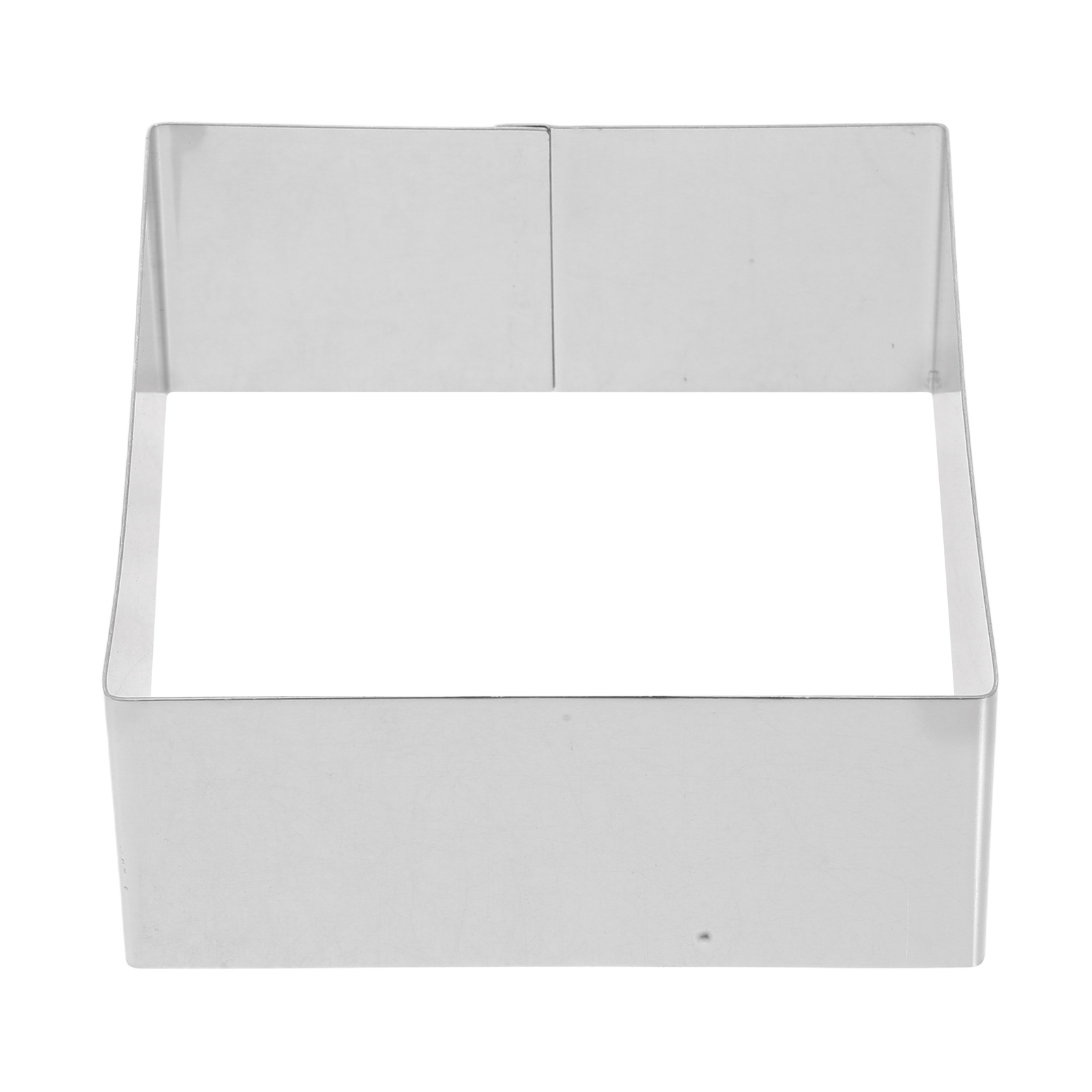Miangastore Square Mousse Stainless Steel Cake Ring Mousse Cutter Cake Dessert Ring Pastry Mould Baking Tool (Silver)