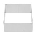 thumbnail image 1 of Miangastore Square Mousse Stainless Steel Cake Ring Mousse Cutter Cake Dessert Ring Pastry Mould Baking Tool (Silver), 1 of 9