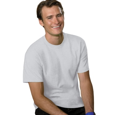 Hanes T-shirt à Manches Courtes pour Hommes 5,2 oz, L, Rose Pâle