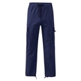 thumbnail image 1 of Kcodviy Mens Casual Waist Color Mens Cargo Work Pants Sports Hat Woven Pocket Shuffle Pants Foot Rope Solid Pants Many Pockets Pants Street Cargo Tie Mens Men Pants Cargo Pants, 1 of 5