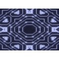 thumbnail image 1 of Ahgly Company Machine Washable Indoor Rectangle Transitional Periwinkle Purple Area Rugs, 8' x 12', 1 of 7