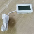 thumbnail image 3 of ZheElen Digital Aquarium LCD Thermometer Black Temperature Monitor With External Probe for Fish Tank Water, 3 of 8