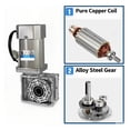 thumbnail image 3 of 180W Worm Gear Motor with RV040 Reducer Gearbox Speed Adjustable Controller 130-16RPM Gear Motor Self-Locking 90W-180W AC ,Easy to Install, 3 of 7