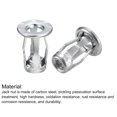 thumbnail image 4 of Unique Bargains M5 Jack Nuts, 10 Pack Threaded Insert Nut 304 Stainless Steel Rivet Nuts, 18.4mm Length, 4 of 5