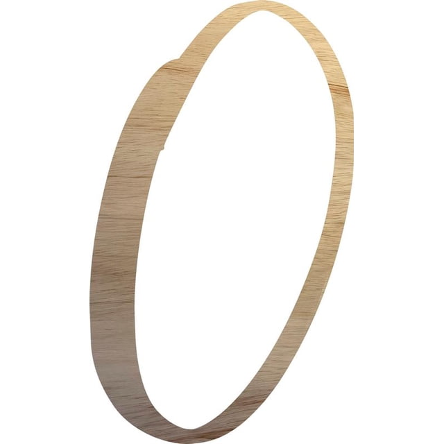 Unpainted Wood Letter O Craft, Paintable 5'' Tall Wood Alphabet Letter, DIY Nicholia Script Font