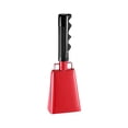thumbnail image 1 of Red Cowbell For Sporting Events Graduation Celebration Party Noise Maker Decorative Metal Bell For Outdoor Indoor Use 0.18 Lb, 1 of 6
