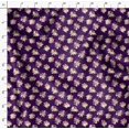 thumbnail image 4 of Soimoi Purple polyester Crepe Fabric Leaves & Grandiflora Roses Floral Printed Craft Fabric by the Yard 52 Inch Wide, 4 of 5