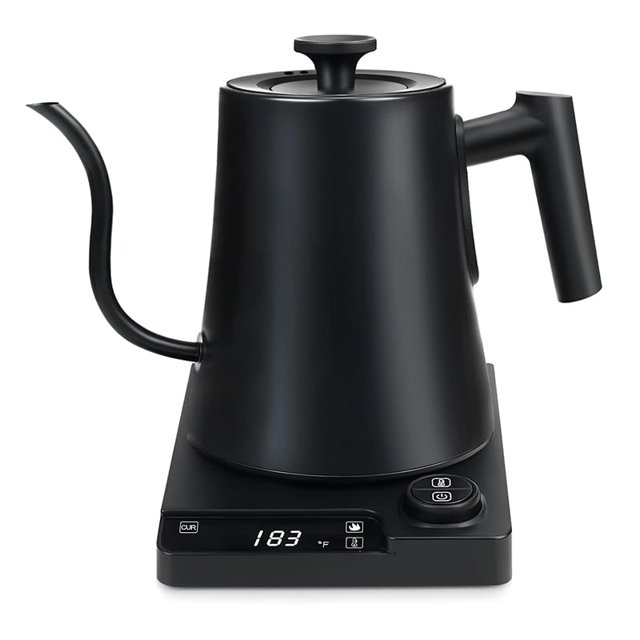 VICBINLY Gooseneck Electric Kettle, Tea Kettle for Boiling Water, Hot Water Boiler Heater for Pour Over Coffee, Temperature Contr