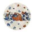 thumbnail image 1 of Cameland Napperons Automne Nouveau Lin Érable Citrouille Imprimé Rond Napperons Décoration Maison Ambiance Arrangement, 1 of 6