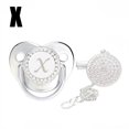 thumbnail image 4 of XZNGL Baby Pacifier 26 Letter Name Initial Clip Silicone Infant Nipple Bling Newborn Pacifier, 4 of 9