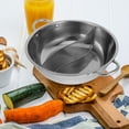 thumbnail image 1 of TEHAUX Hot Pot with Divider Stainless Steel Easy to Clean Cooking Pot 1Pcs, 1 of 8