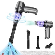 Danhjin Cordless Vacuum Cleaner Handheld Car Vacuum Cleaner Super Suction Power Blow Suction Car Vacuum Cleaner Powerful Multi Accessory Vacuum Cleaner With USB Portable Vacuum Cleaner