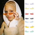 thumbnail image 4 of Small Lenglasses Designer Glasses for Unisex Driving Outdoors , Black Gray, as described, 4 of 8