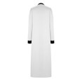 thumbnail image 3 of AherBiu Pyjamas pour Femmes à Manches Longues, Chemises de Nuit à Col en V Fendu, Vêtements de Nuit Confortables, Robes Longues avec Poches, 3 of 5