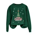 thumbnail image 4 of EGNMCR Chandails en Molleton à Capuche pour Femmes, Chandails en Molleton pour Femmes, Chandail à Capuchon Décontracté à Manches Longues de Noël Mode Décontractée à Manches Longues Col Rond Imprimé Chandails en Molleton Blouse pour Femmes, 4 of 4